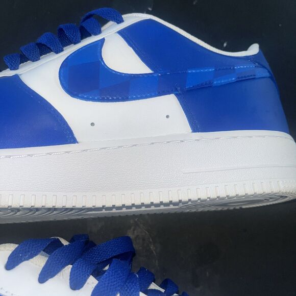 Size 14 - Nike Air Force 1 \'07 Low Triple White Customer Blue Kentucky Wildcats